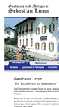 Mobile Screenshot of gasthauslimm.de