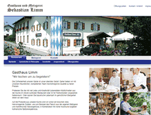 Tablet Screenshot of gasthauslimm.de